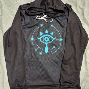 XL, thin, polyester, fading, zelda logo, hoodie